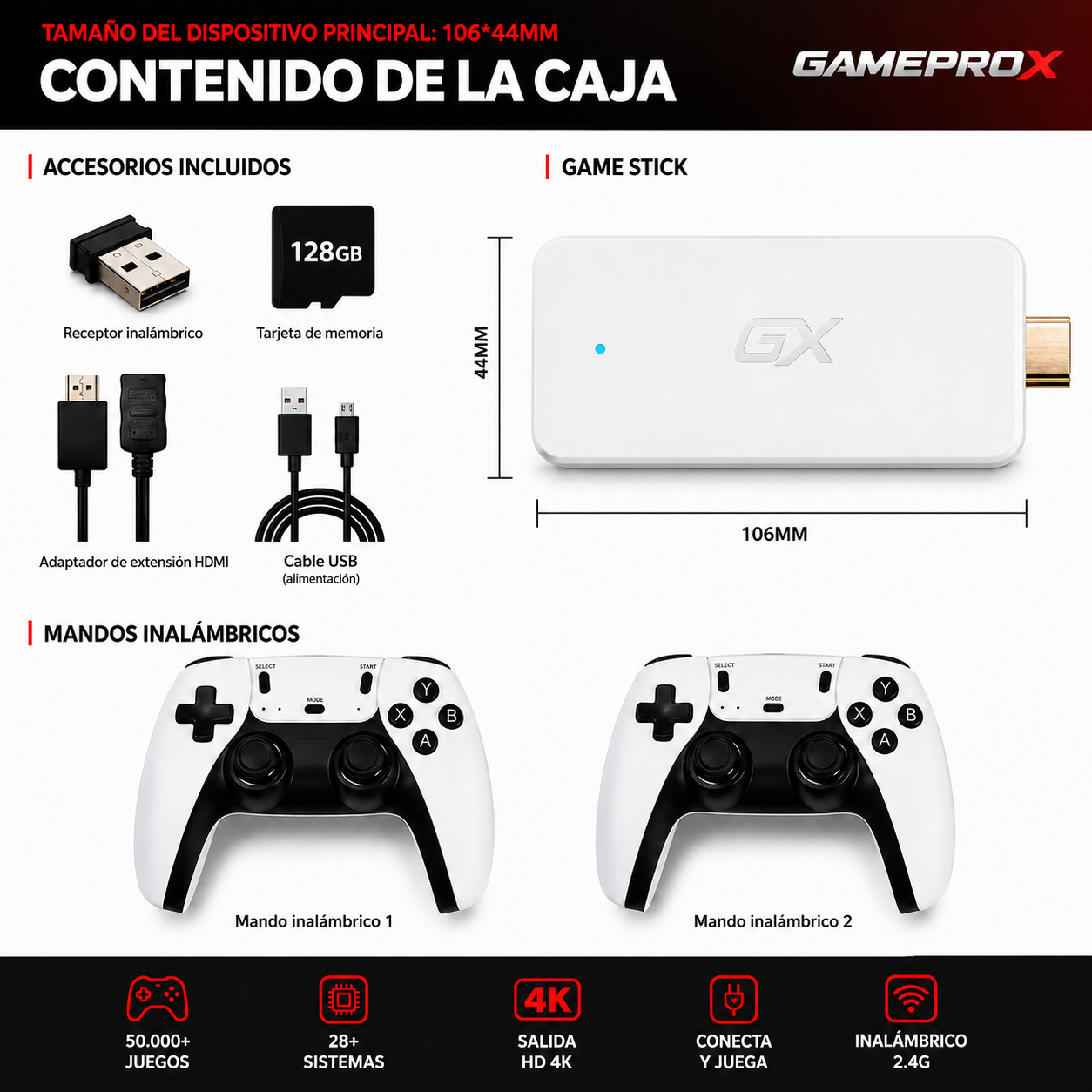 GAMEPROX™ M15 Ultra (50.000+ Juegos)